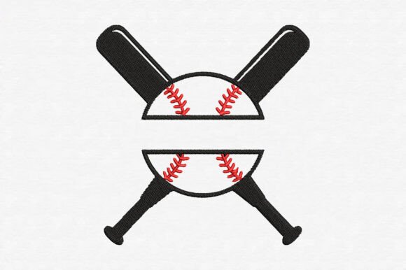 A Classic Baseball Embroidery Design for Holiday Gifts