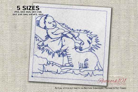 A Classic Christmas Embroidery Design for Small Shops