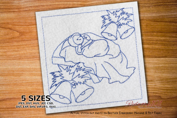 A Glowing Redwork Embroidery for Cherished Gifts