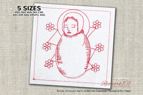 A Practical Review of the Baby Jesus Born Redwork Embroidery Design