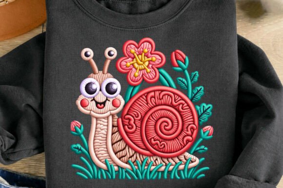 A Practical Review of the Cute Snail Flower Faux Yarn Embroidery