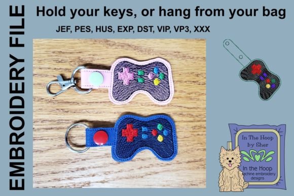 A Real-World Review of the Game Controller Key Fob Embroidery File