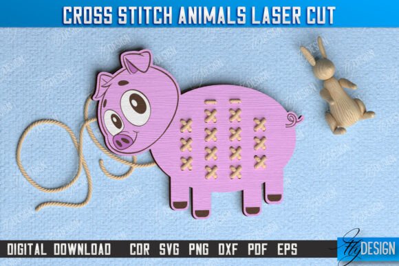 Charming Cross Stitch Pig for Creative Projects