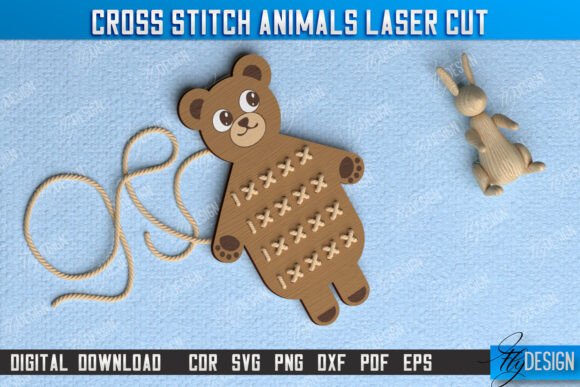 Cross Stitch Bear for Business Branding
