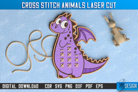 Cross Stitch Dragon for Premium Sweatshirts