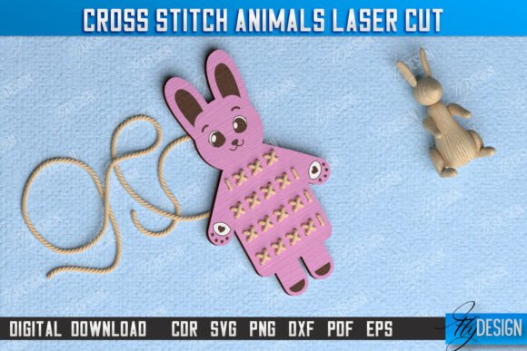 Cross Stitch Hare: A Versatile Montessori Lacing Tool