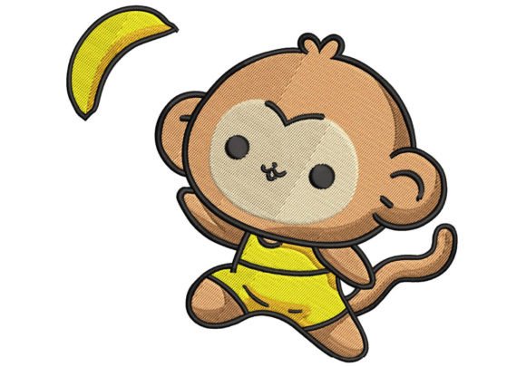 Evaluating the Cute Monkey Embroidery Design for Your Shop