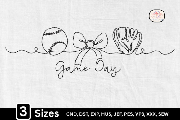 Game Day Baseball Bow: A Graceful Sports Gift Design