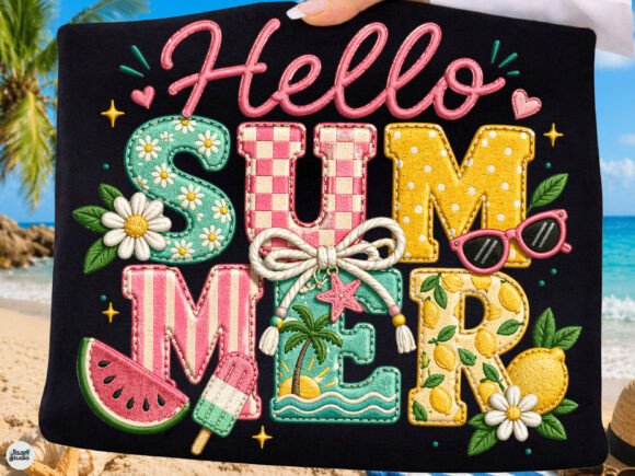 Hello Summer Cute Embroidery PNG: A Seasonal Seller’s Review